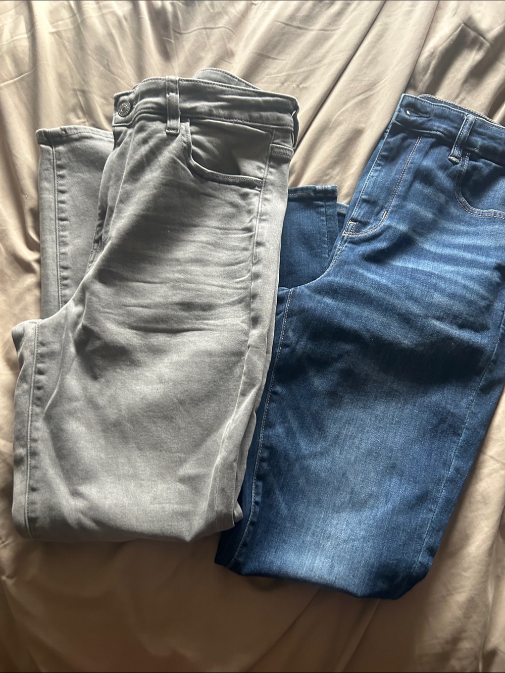 American Eagle Outfitters Skinny Jeans — Gray and Blue Duo